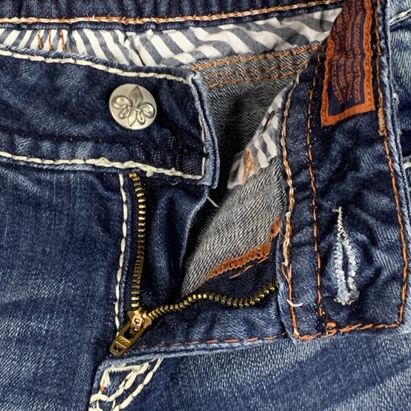 Rock Revival Buckle Blake Straight Jeans Womens 30 Low Rise - Picture 2 of 16